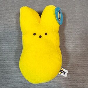 New Peeps Just Born Easter Bunny Original Yellow Plush Soft Toy 10" NWT